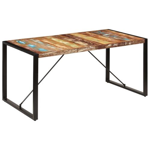 Spisebord 160x80x75 cm massivt genbrugstræ