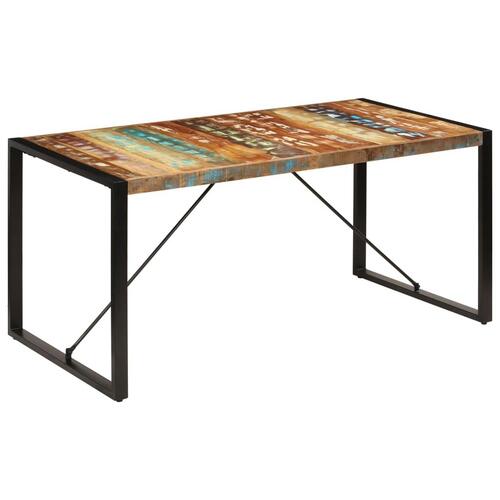 Spisebord 160x80x75 cm massivt genbrugstræ
