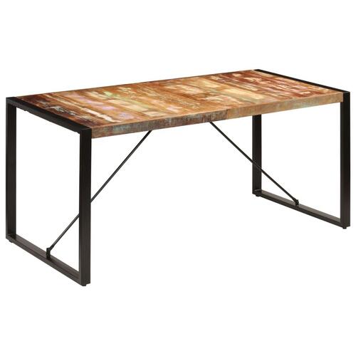 Spisebord 160x80x75 cm massivt genbrugstræ