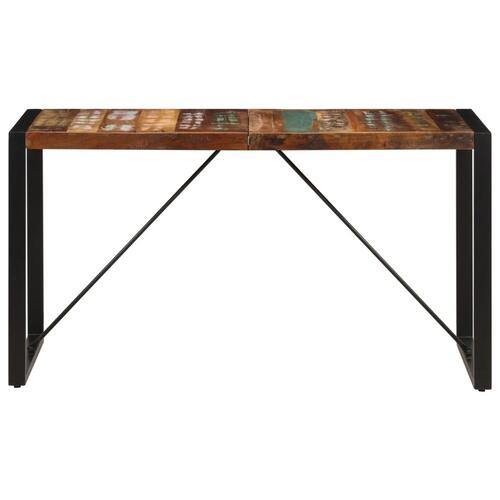 Spisebord 140x70x75 cm massivt genbrugstræ