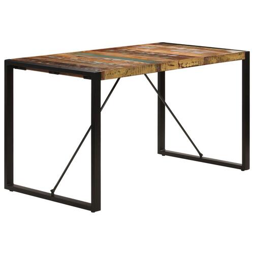 Spisebord 140x70x75 cm massivt genbrugstræ