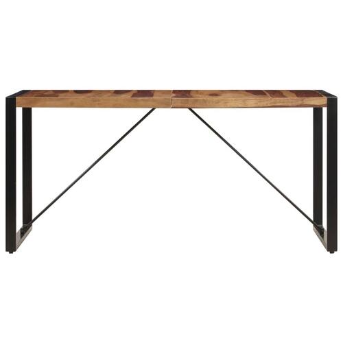 Spisebord 140 x 70 x 75 cm massivt sheeshamtræ