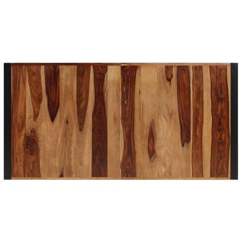 Spisebord 140 x 70 x 75 cm massivt sheeshamtræ