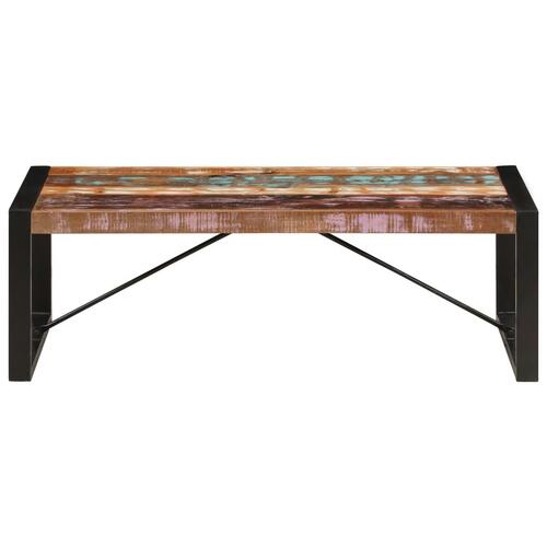Sofabord 120x60x40 cm massivt genbrugstræ