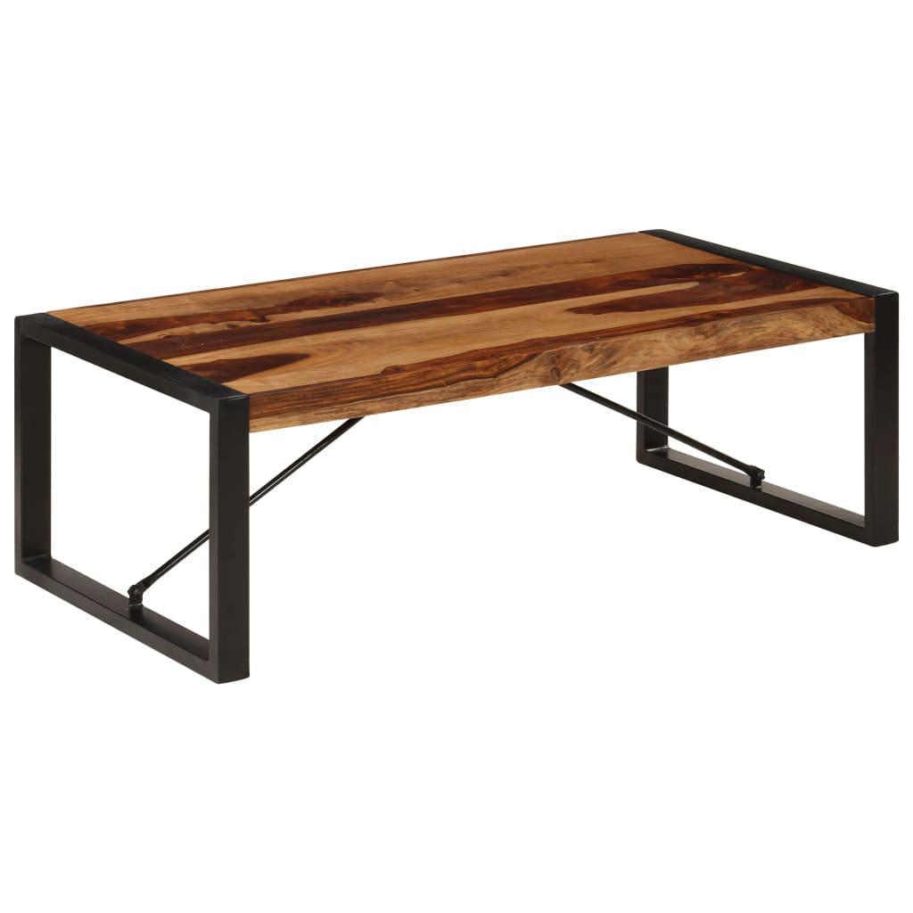 Sofabord 120 x 60 x 40 cm massivt akacietræ billede