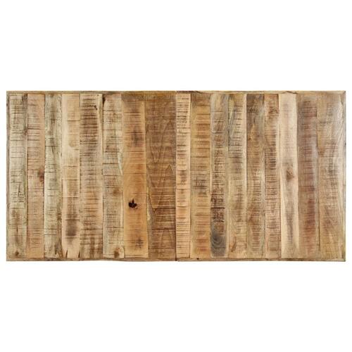 Spisebord 160 x 80 x 75 cm massivt ru mangotræ