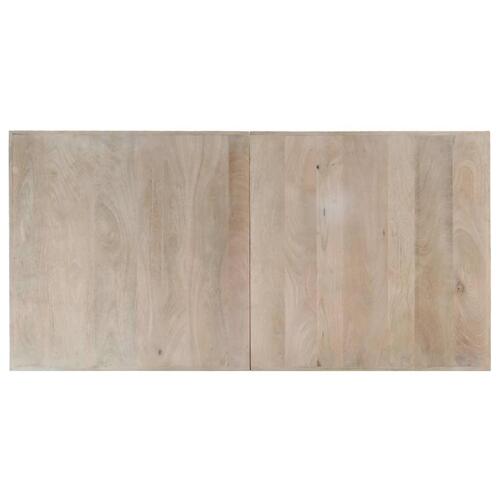 Spisebord 140 x 70 x 75 cm massivt afbleget mangotræ