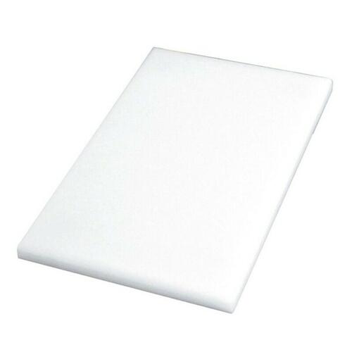 Professional spækbræt - hvid plast 50 × 30 × 2 cm
