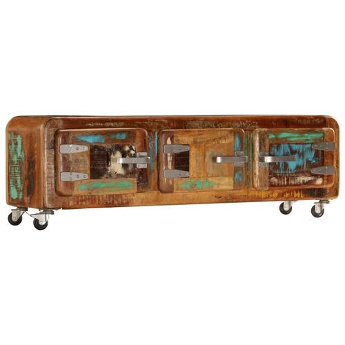 Tv-skab 120x30x37 cm massivt genbrugstræ