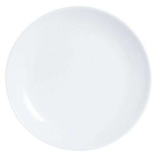 Luminarc Diwali assietter 6 stk - hvidt glas, Ø 19 cm