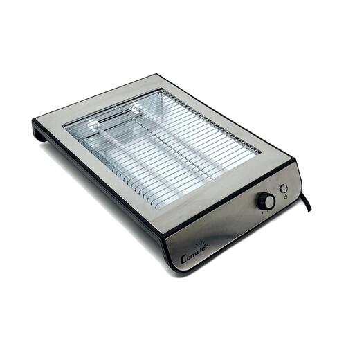Brødrister COMELEC D230580 600 W Rustfrit stål Sort 600 W