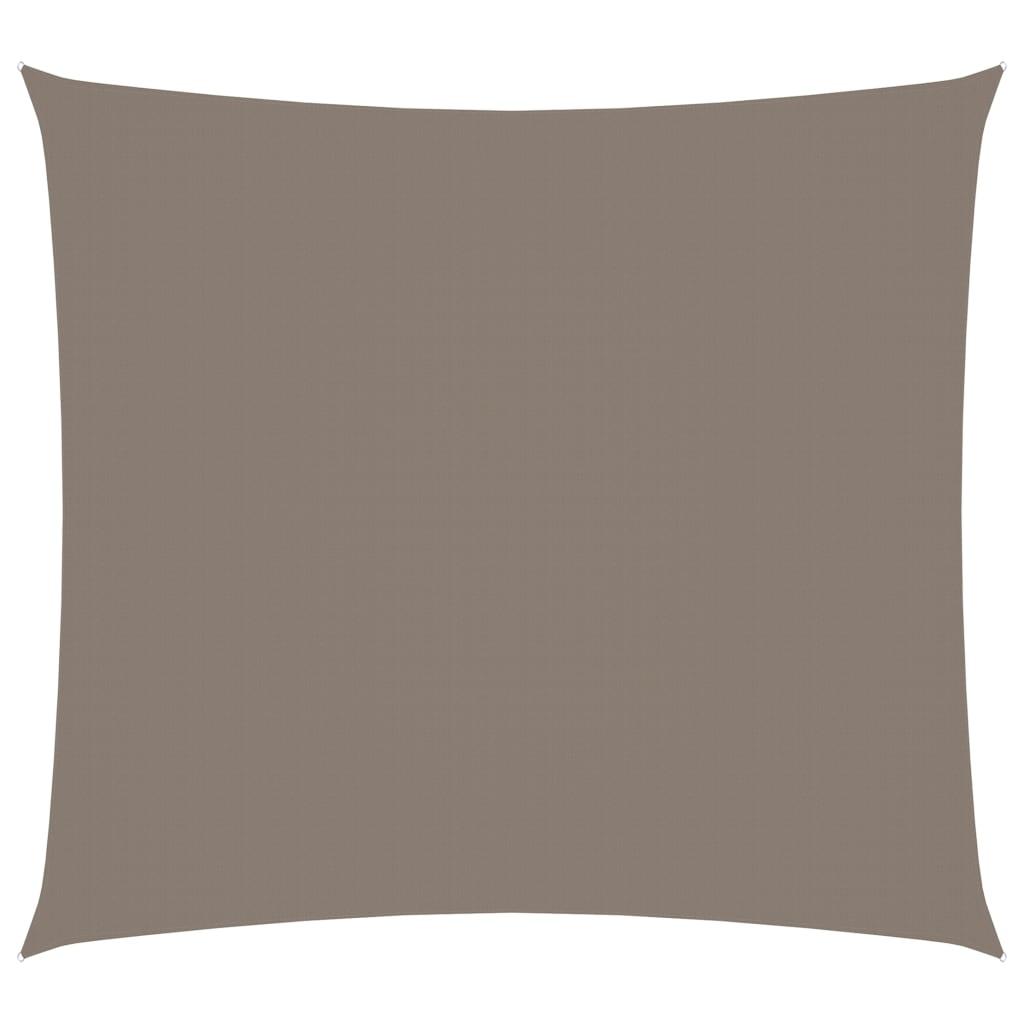 Solsejl rektangulær 2x2,5 m oxfordstof gråbrun billede