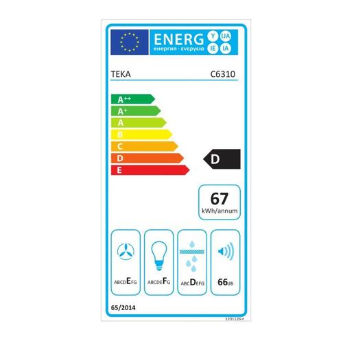 Konventions-emhætte Teka C6029C Hvid