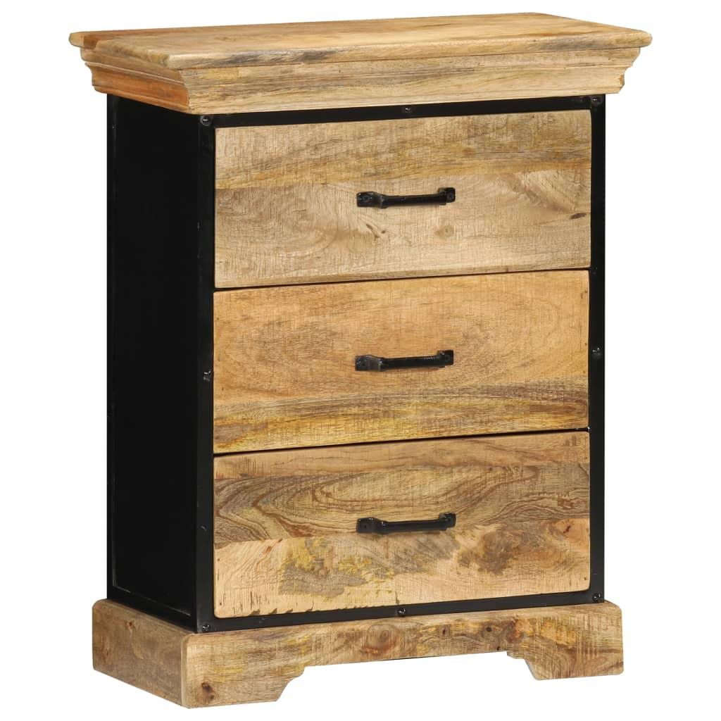 Kommode massivt mangotræ 60 x 30 x 75 cm