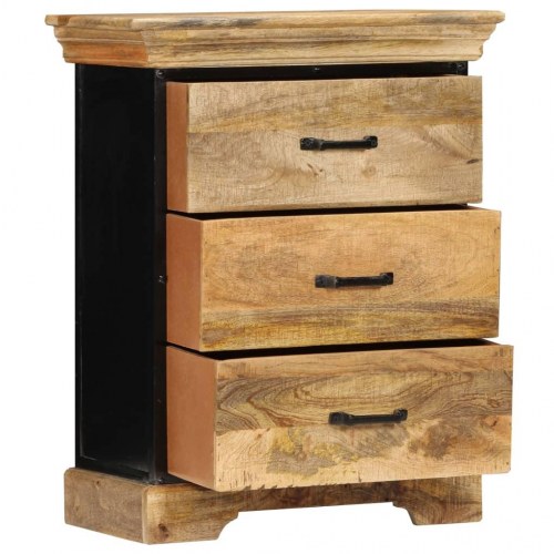 Kommode massivt mangotræ 60 x 30 x 75 cm