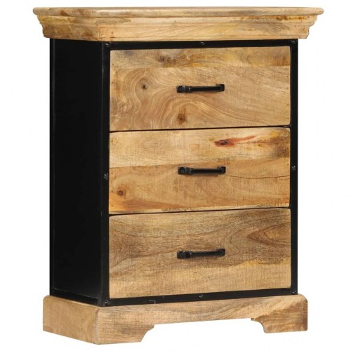 Kommode massivt mangotræ 60 x 30 x 75 cm