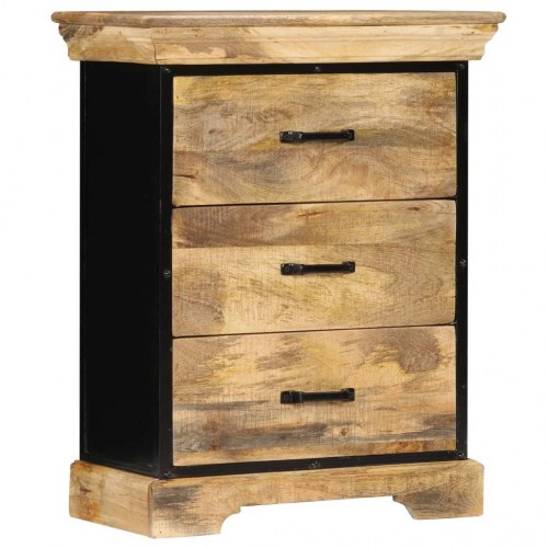 Kommode massivt mangotræ 60 x 30 x 75 cm