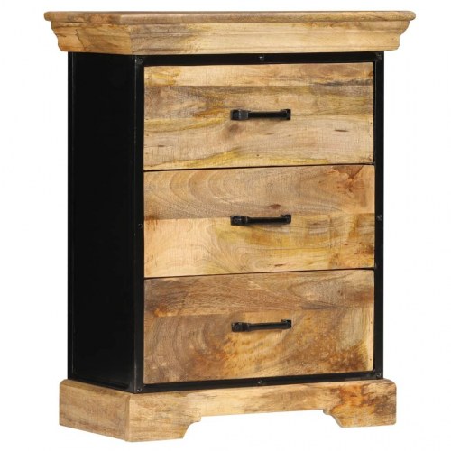 Kommode massivt mangotræ 60 x 30 x 75 cm