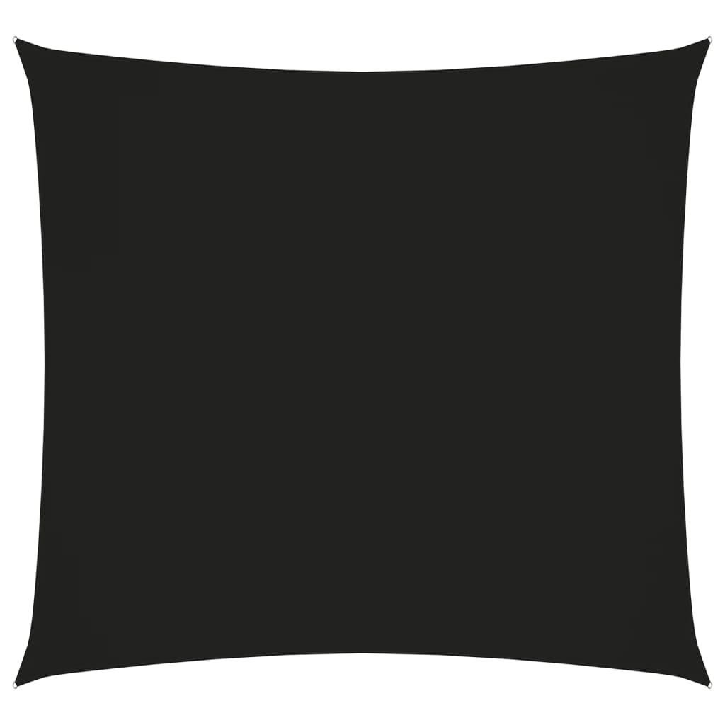 Solsejl 3,6x3,6 m oxfordstof firkantet sort