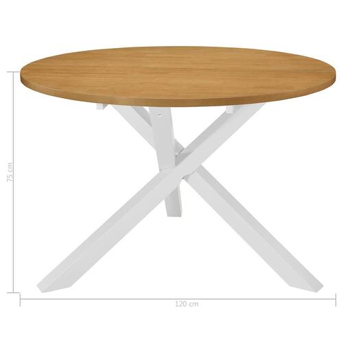 Spisebord 120 x 75 cm MDF hvid