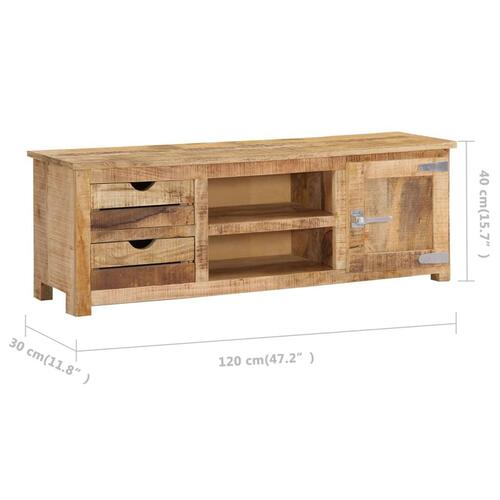 Tv-skab 120x30x40 cm ru mangotræ