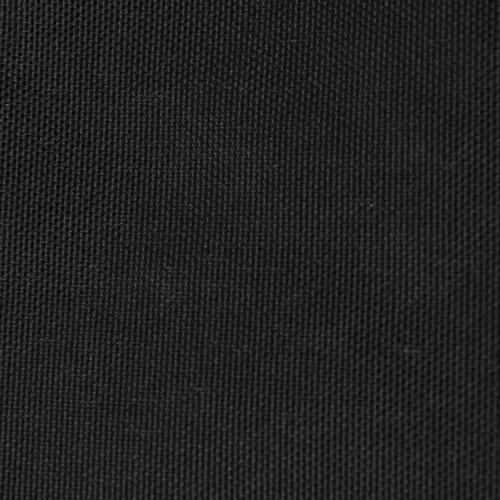 Solsejl 3x4x5 m trekantet oxfordstof sort