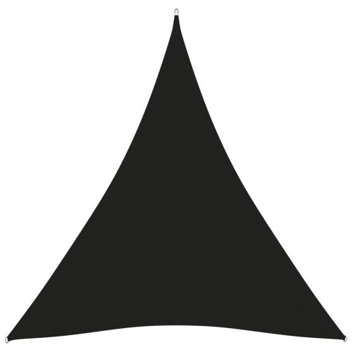 Solsejl trekantet 3 × 4 × 4 m i oxfordstof - sort