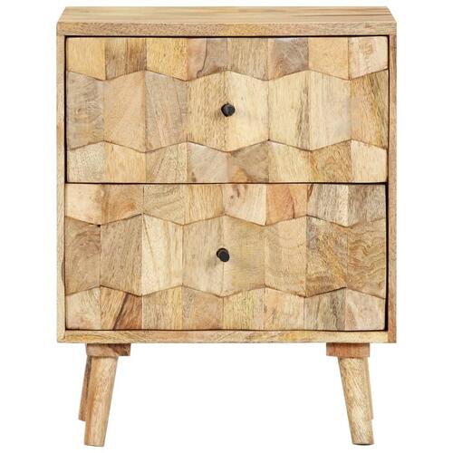 Sengebord 40x30x50 cm massivt mangotræ