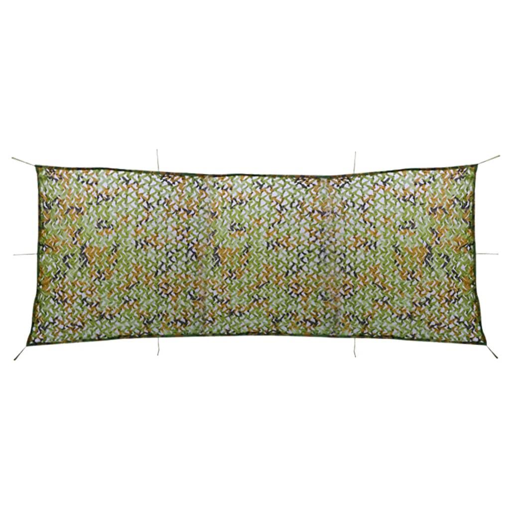Camouflagenet med opbevaringstaske 1,5x5 m grøn