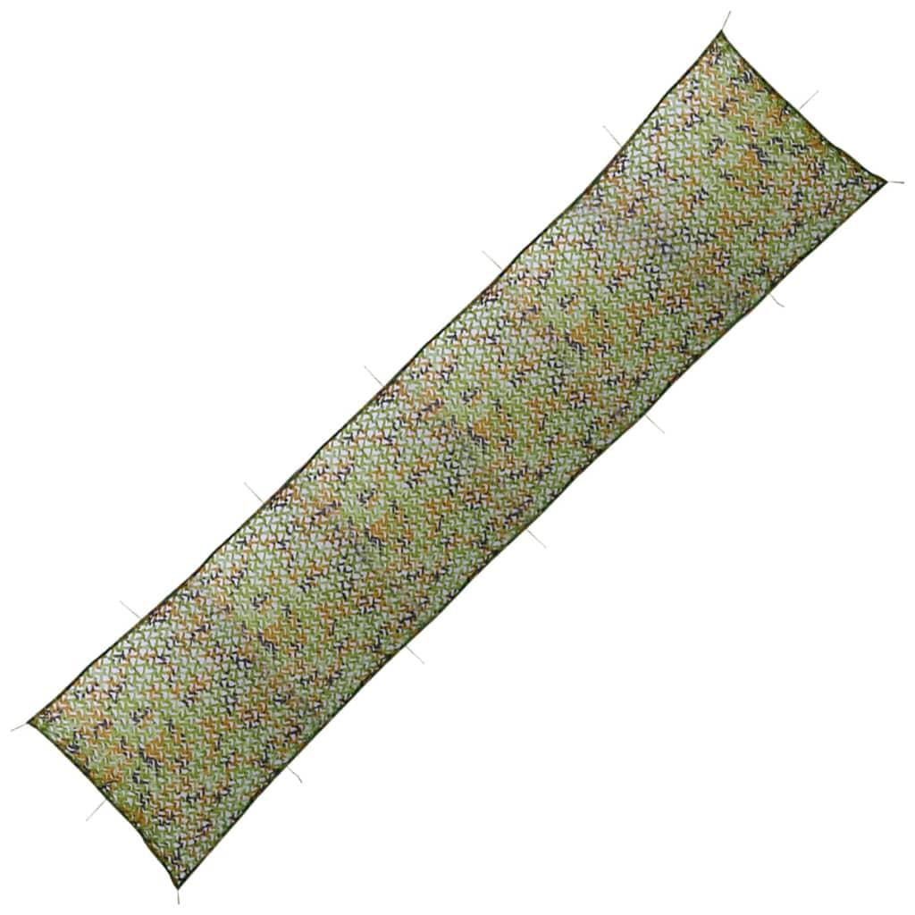 Camouflagenet med opbevaringstaske 1,5x6 m grøn