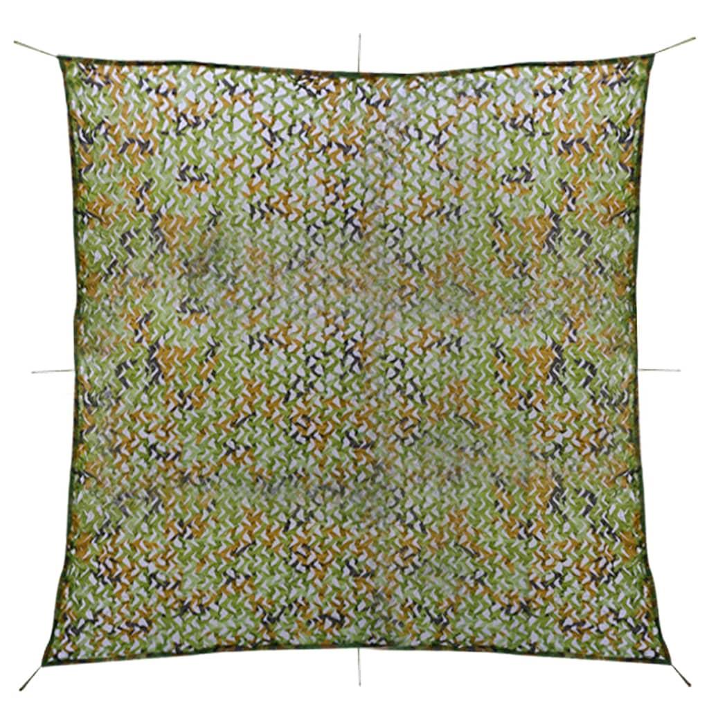 Camouflagenet med opbevaringstaske 2x3 m grøn