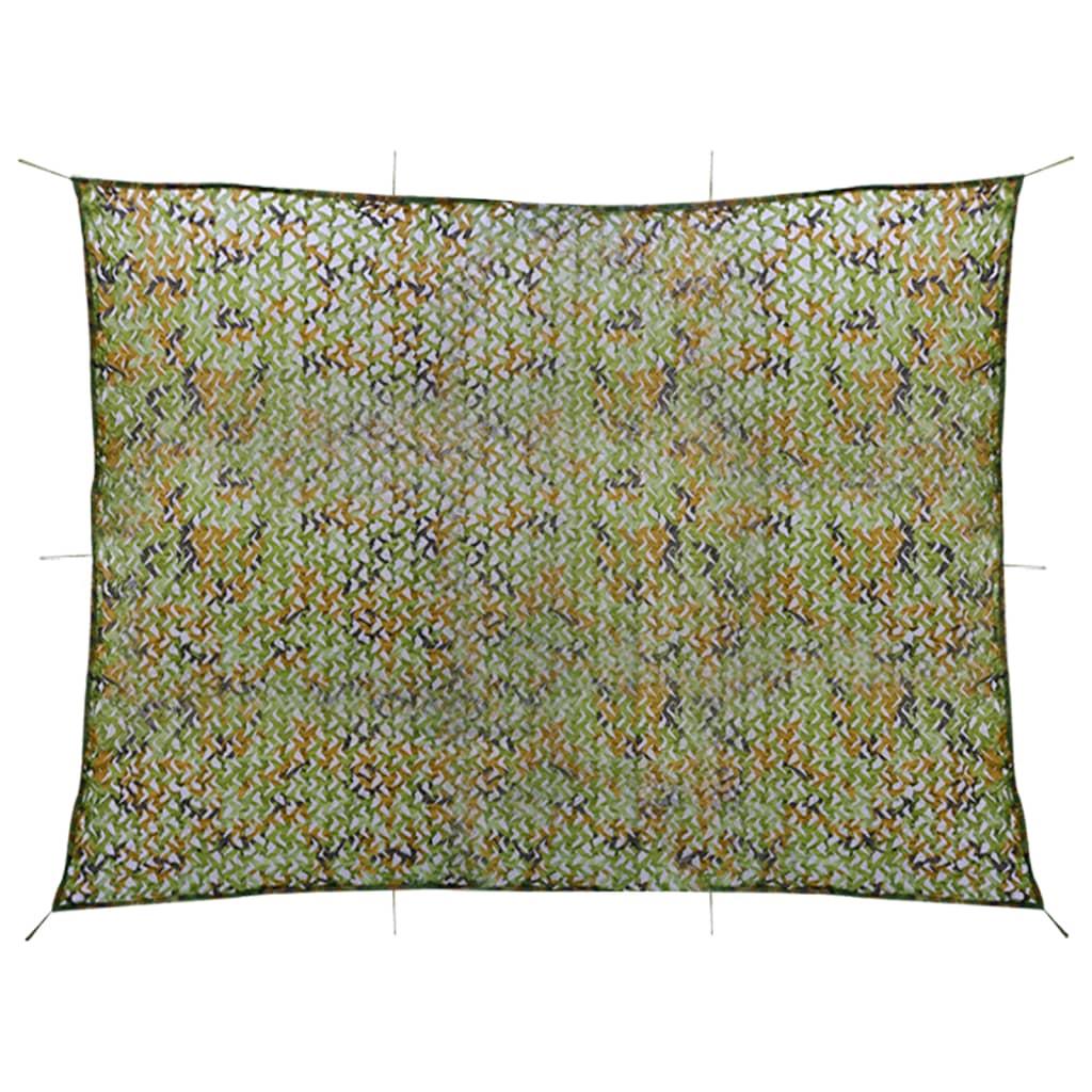 Camouflagenet med opbevaringstaske 2x4 m grøn