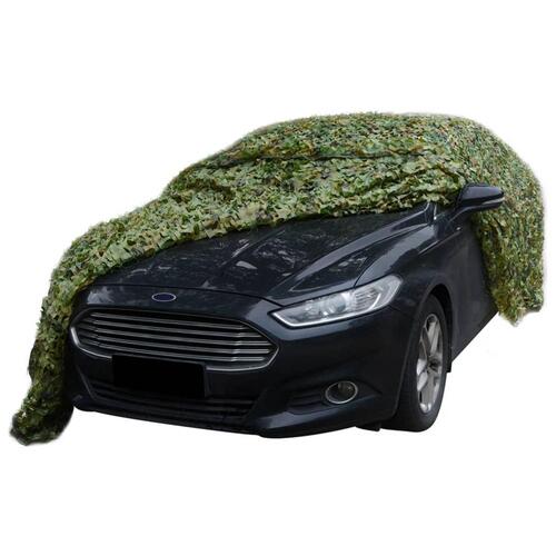 Camouflagenet med opbevaringstaske 3x6 m grøn