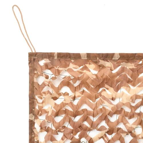 Camouflagenet med opbevaringstaske 2x3 m beige