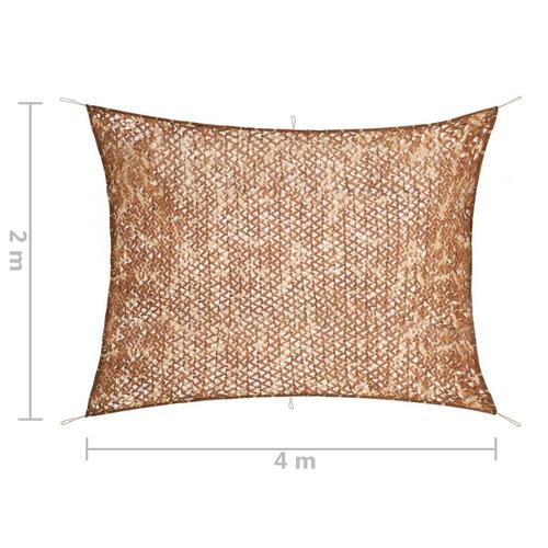 Camouflagenet med opbevaringstaske 2x4 m beige