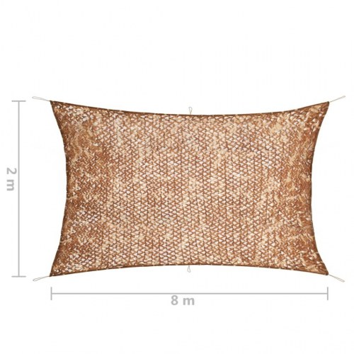 Camouflagenet med opbevaringstaske 2x8 m beige
