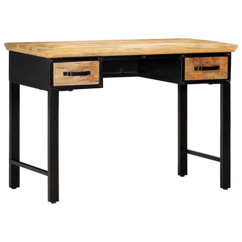 Skrivebord 110x50x76 cm massivt mangotræ