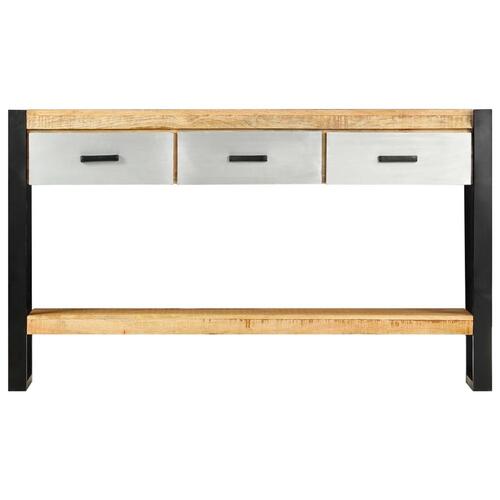 Konsolbord 130x30x76 cm massivt mangotræ