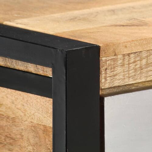 Konsolbord 130x30x76 cm massivt mangotræ