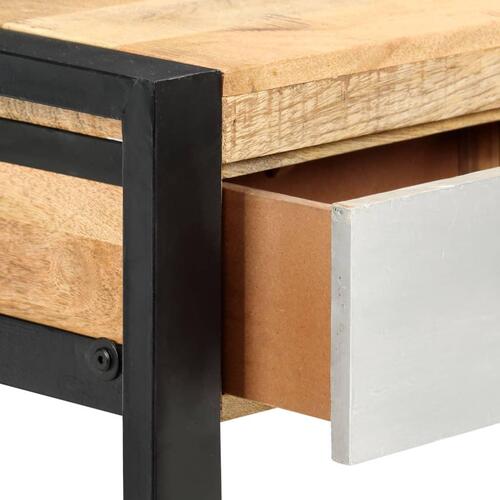 Konsolbord 130x30x76 cm massivt mangotræ