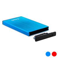 Lomme til harddisk TooQ TQE-2527 2,5" USB 3.0 Rød