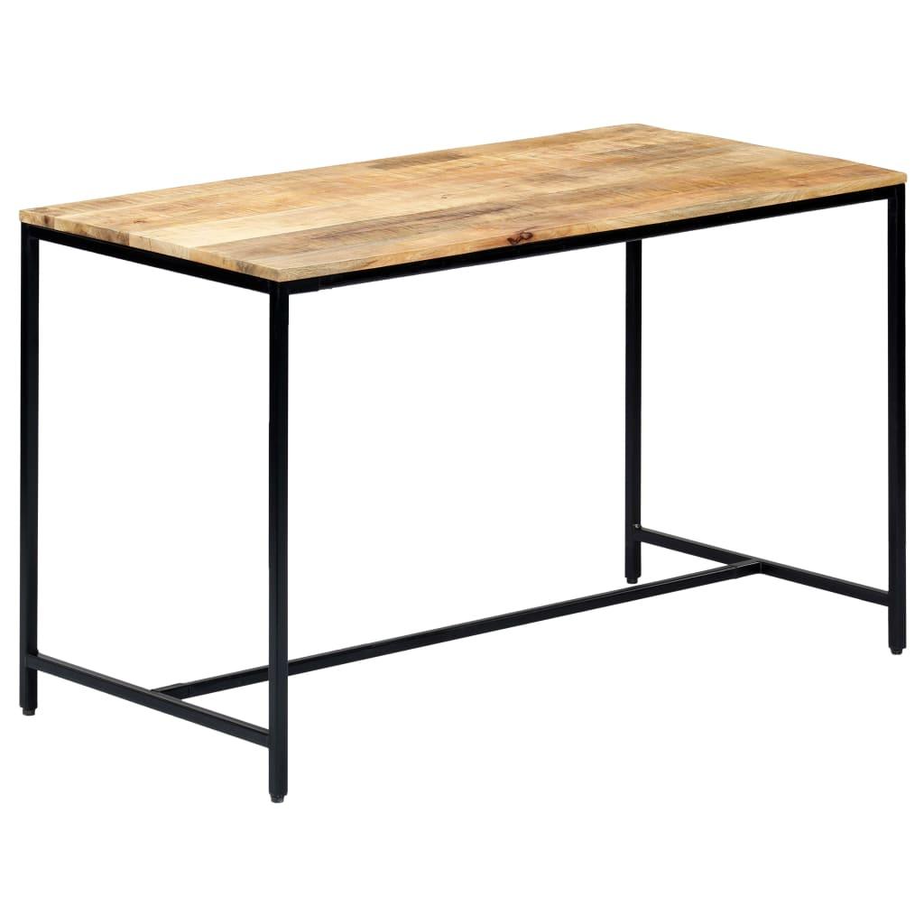 Spisebord 120 x 60 x 75 cm massivt ru mangotræ