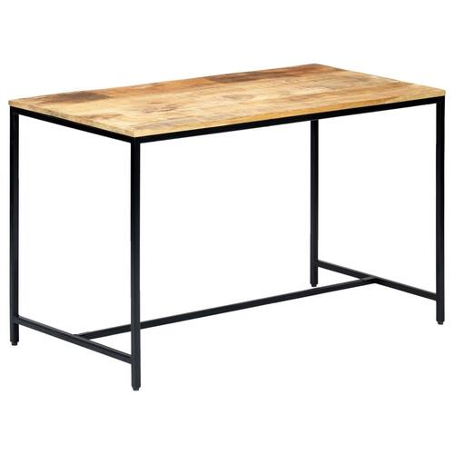 Spisebord 120 x 60 x 75 cm massivt ru mangotræ