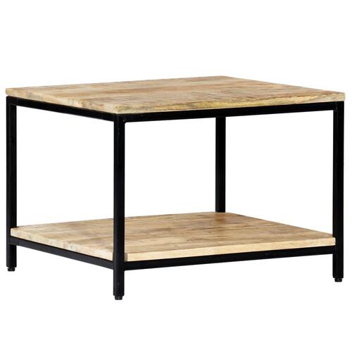 Sofabord 60 x 60 x 45 cm massivt mangotræ