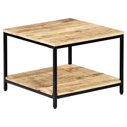 Sofabord 60 x 60 x 45 cm massivt mangotræ