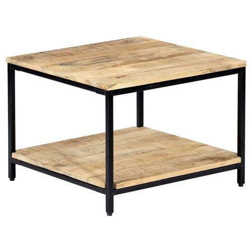Sofabord 60 x 60 x 45 cm massivt mangotræ