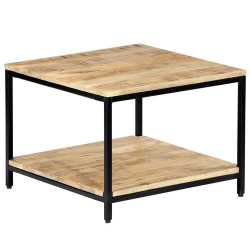 Sofabord 60 x 60 x 45 cm massivt mangotræ