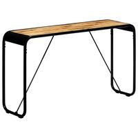 Konsolbord 140 x 35 x 76 cm massivt ru mangotræ