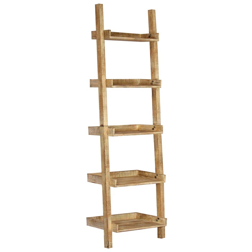 Stigehylde 75 x 37 x 205 cm massivt mangotræ brun