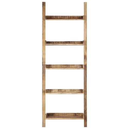 Stigehylde 75 x 37 x 205 cm massivt mangotræ brun
